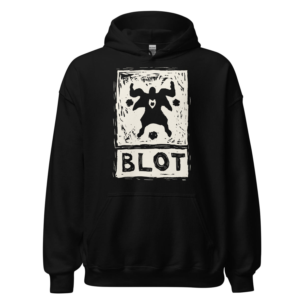 BLOT Activation Hoodie — Normal (Cream on Black)